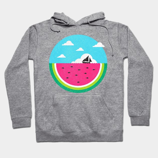 Watermelon Deep Hoodie by ivanrodero